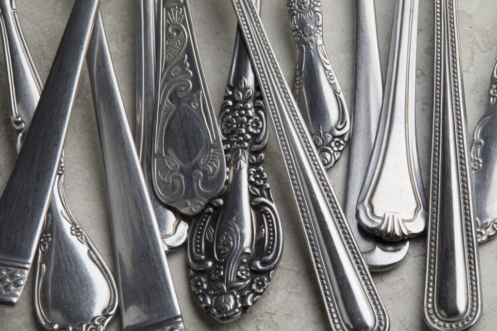 Cubertería de plata