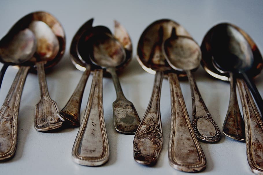 Cubertería plata