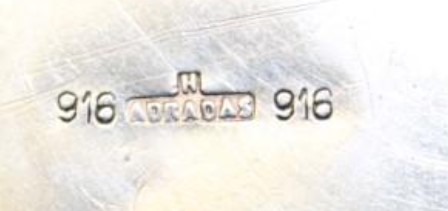 Marca plata 916